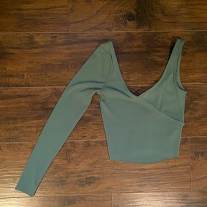 Topshop half sleeve crop top